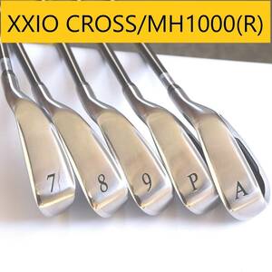 ●◎ ゼクシオクロス MH1000(R) XXIO CROSS 7I-AW/5本【コース未使用】◎●