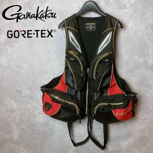  Gamakatsu Gamakatsu плавающий лучший спасательный жилет Gore-Tex GM-2192 L Wind стопор прекрасный товар безопасность безопасность . рыбалка 