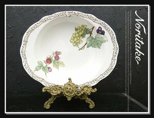 ◆FX216◆美品◆Noritake ノリタケ◆ロイヤルオーチャード◆26cm◆カレー&パスタボウル◆スープ皿◆深皿◆洋食器◆果物柄◆廃盤 希少