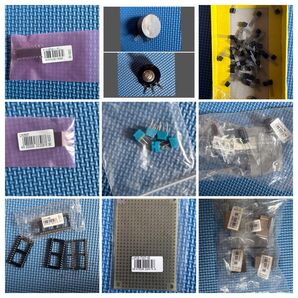 電子部品トランジスタ コンデンサ基板 IC コンデンサ ボリューム等 7千円相当