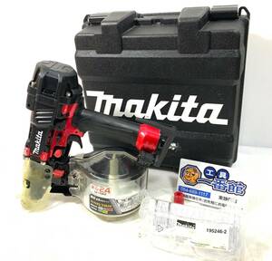 【動画あり/動作OK】 makita マキタ 65mm 高圧エア釘打 エアダスタ付 AN636H 高圧釘打ち機 領収書/静岡直引OK k0228-6-1.5c