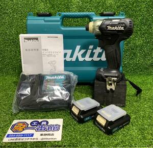 【動画あり】 makita マキタ TD111DSHXB 10.8V 充電式インパクトドライバ 1.5Ah バッテリ2個 充電器/ケース付 黒 領収OK k0215-3