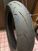 中古MCタイヤ BRIDGESTONE BATTLAX RACING R11 MEDIUM 140/70R17 ブリヂストン バトラック レーシング 140 70 17 4918 K4585_画像5