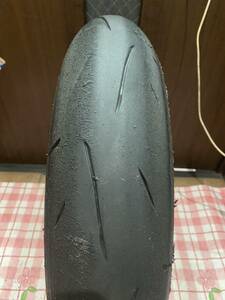 中古MCタイヤ 2021年製造 DUNLOP SPORTMAX α-14 120/70ZR17 ダンロップ スポーツマックス 120 70 17 2021 K4609