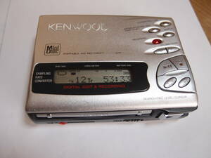 KENWOOD 　ポータブルMDレコーダー　DMC-G7R　　動作品 　充電池付き