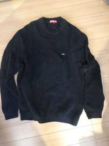 Textured Small Box Sweater （Black） 20fw