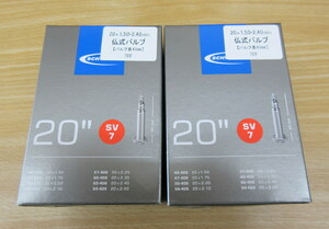 シュワルベ　20ｘ1.50～2.40(406)　仏式チューブ/SV7　2本セット