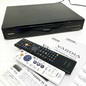 TOSHIBA 東芝 DVDレコーダー VARDIA RD-S1004K HDD B-CASカード 取説 リモコン付き 通電確認済 alp古0117