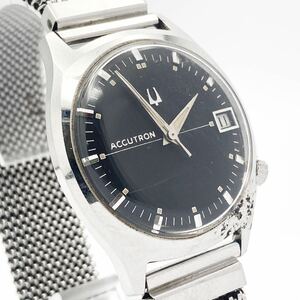 BULOVA ACCUTRON M7 C72823 3針 デイト メンズ 音叉時計 alp川0122