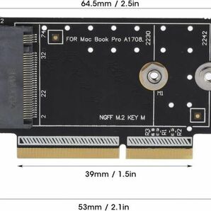 【新品】Macbook Pro M.2 NGFF M-Key NVME SSD 変換カード 2016 2017 13インチ A1708 A1707 A1706用 E426の画像6