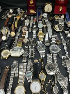 セイコー シチズン ラドー オリエント G-SHOCK グッチ 等 腕時計 置き時計 ジャンク 部品 大量 65本以上　まとめて ジャンク扱い