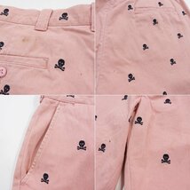 RUGBY ラグビー スカル コットンパンツ ピンク size 34 #14510 ラルフローレン アメカジ ボトムス 総柄_画像6