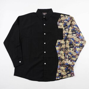 未使用 UABONI ユアボニ 長袖シャツ 吸汗速乾 ベア 切替 size 2XL #14966 クマ トップス カジュアル