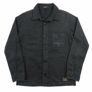 美品 JOHNBULL ジョンブル コットン シャツジャケット USMC size L #15193 アメカジ ミリタリー トップス