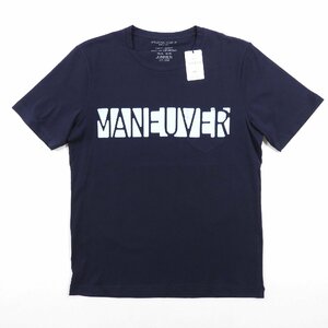 未使用 JUNRed ジュンレッド Tシャツ MANEUVER ネイビー #15262 送料360円 プリント コットン Tee