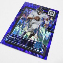 Panini 2022 DONRUSS OPTIC FOOTBALL PURPLE SHOCK MALIK WILLIS RATEDROOKIE #15506 送料360円 トレカ NFL アメフト_画像3