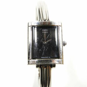 YVES SAINT LAURENT イヴサンローラン 5920-H15441 バングルウォッチ クオーツ 黒文字盤 ジャンク #16177 送料360円 レディース 腕時計