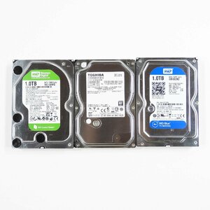 現状品 S2004S 3.5インチ HDD 1TB 3個セット #16284 WD 東芝 ハードディスク