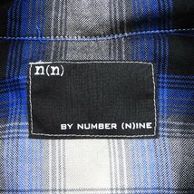 NUMBER (N)INE ナンバーナイン オンブレチェック レーヨン ウエスタンシャツ Size 3 #16240 送料360円 カジュアル きれいめ_画像3