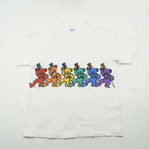 90s Grateful Dead デッドベア Tシャツ Hanesボディ Size L #16242 送料360円 オールド アメカジ バンド ロック ミュージシャンTee