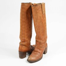 70's FRYE フライ ウエスタンブーツ 黒タグ size 6 #16377 ヴィンテージ アメカジ_画像1