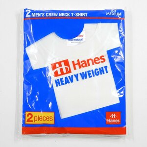 未使用 Hanes ヘインズ ヘビーウエイト Tシャツ 2着セット Size M #16925 アメカジ カジュアル Tee