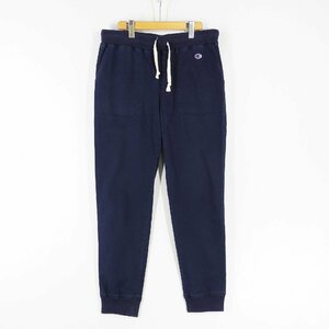 美品 Champion チャンピオン ストレッチ クライミング ジョガーパンツ ネイビー C3-J219 #16917 アメカジ コットン