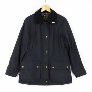 Barbour バブアー LWX0588NY74 MONTEVIOT WAX JACKET オイルドジャケット ネイビー レディース size 10 #16986 アメカジ トラッド ワックス