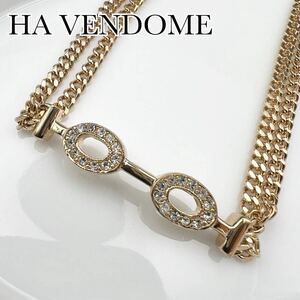 HA VENDOME ヴァンドーム　メガネ　チョーカーネックレス　ヴィンテージ　アクセサリー　コスチュームジュエリー　ゴールド　 送料無料