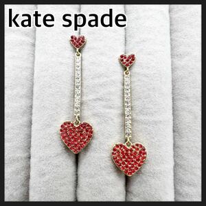 kate spade Kate Spade Heart earrings red color swaying free shipping 