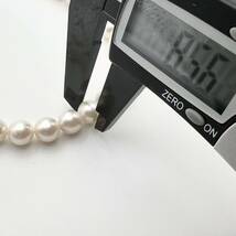【本真珠】アコヤ真珠　8.5mm パールネックレス 卒業式　入学式　フォーマル　ダブルロック　本真珠ネックレス 刻印 SILVER 送料無料_画像3