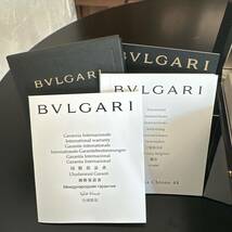 腕時計 ブルガリ アショーマ BVLGARI クロコ 付属品 箱 説明書 キズ キレ 時計 自動巻 automatic クロノグラフ ブラック 文字盤_画像2