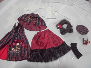 DOLK SERECT 　Uniform of girl school(Red)　40cmクラス　MSD・SDMにはとてもキツイ　MDD？　中古