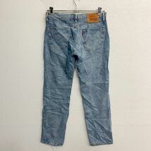 中古 古着 Levi's 511 デニムパンツ W32 リーバイス スリムフィット ライトブルー 古着卸 アメリカ仕入 2402-720_画像4