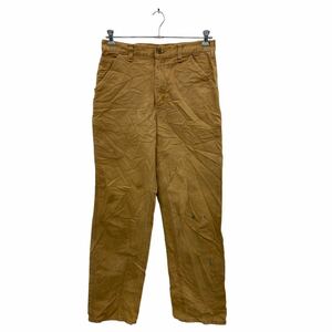 中古 古着 Carhartt ワークパンツ W33 カーハート ペインターパンツ ダック コットン メキシコ製 キャメル 古着卸 アメリカ仕入 2401-819