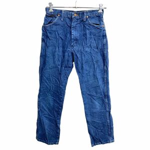 中古 古着 Wrangler カウボーイ ロングパンツ W30 ラングラー 14MWZ ブルー コットン メキシコ製 古着卸 アメリカ仕入 2402-54