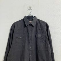 中古 古着 ELY CATTLEMAN 長袖 柄シャツ XL ブラウン ブラック 総柄 ウエスタン ビッグサイズ 古着卸 アメリカ仕入 a602-5432_画像2