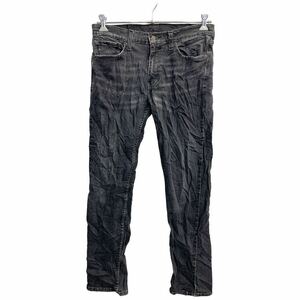 中古 古着 Levi's 511 デニムパンツ W33 リーバイス スリムフィット ブラック 古着卸 アメリカ仕入 2402-586