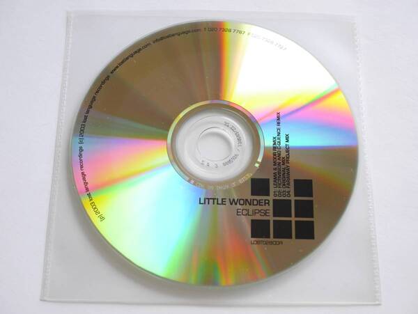 Little Wonder/Eclipse (限定UK盤CD-R) ■ Lost Language / Andy Moor / Leama / Fictivision / Faraway Project / Paul Oakenfold