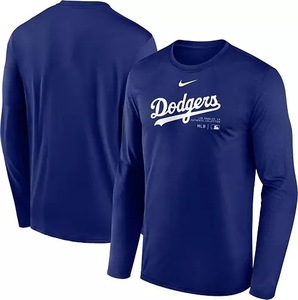 【USサイズ M★選手使用と同じモデル】 NIKE ナイキ ロンT メンズ ドジャース Los Angeles Dodgers Royal Authentic Collection