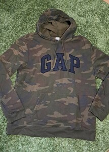  GAP　ギャップ　フードトレーナー　裏起毛　古着　used　部屋着