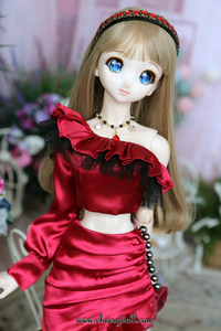 * DD-L dress set- Attractive look-red *