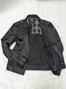 BURBERRY BLACK LABEL シングル ライダース ジャケット ブラック