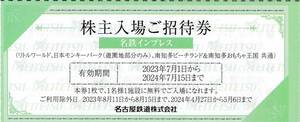 ■即決■１～９枚有■名鉄　株主優待■リトルワールド・日本モンキーパーク・南知多ビーチランド等■～７／１５