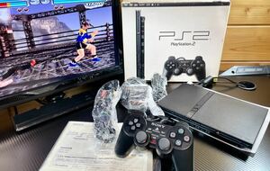 美品 動作品 SONY ソニー PS2 プレイステーション2 SCPH-70000 CB チャコールブラック プレステ2 PlayStation 2 送料無料