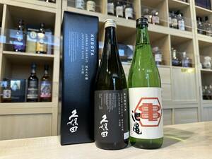 12816/20511 日本酒2本セット（純米酒 池亀 720ml 15% 2023.12 / 久保田 純米大吟醸 720ml 15% 2023.11 箱付）