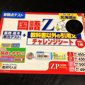 2108 国語Z ３年 教育同人社 AN4304 小学 ドリル 問題集 テスト用紙 教材 テキスト 解答 家庭学習 計算 漢字 過去問 ワーク 勉強 非売品