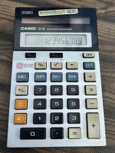 CASIO カシオ JS-20 計算機 電卓 12桁 ソーラー レトロ 中古