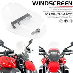 フロントガラス ウインドブレーカー デフレクター シールド Ducati ドゥカティ ダイアベルV4 2023 プラスチック