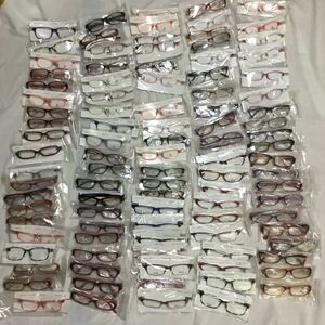 ☆F26☆ 新品 大量 セット 未使用 長期保管品 展示品 眼鏡 メガネフレーム 100点 セル フレーム中心 まとめ売り　発送100サイズ